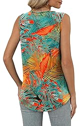 OFEEFAN Womens Summer Tops V Neck Tank for Women