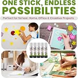 ZYBUX Pritt Glue Sticks 5 Pack 11g 90% Natural Strong Hold Safe for Kids view 5