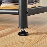 Yaheetech Coat Rack Stand 185cm with Shoe Bench Rustic Brown Industrial Hall view 8