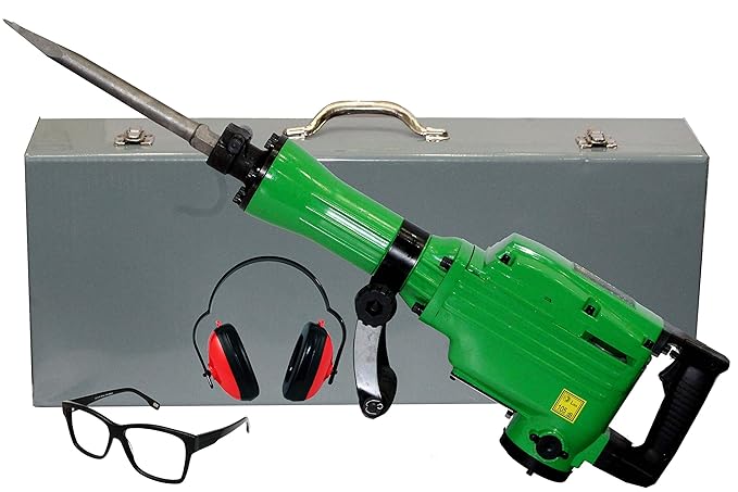 Digital Craft Multifunction New Pick Breaker Household Electric Hammer Concrete Demolition Hammer and Dismantle Road Wall Flooring Set Hammer Drill (24 mm Chuck Size, 1500 W)