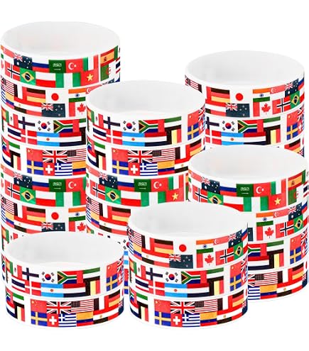 thumbnail image 2 of 120 Pcs International World Country Flags Wristbands... 2 of 14