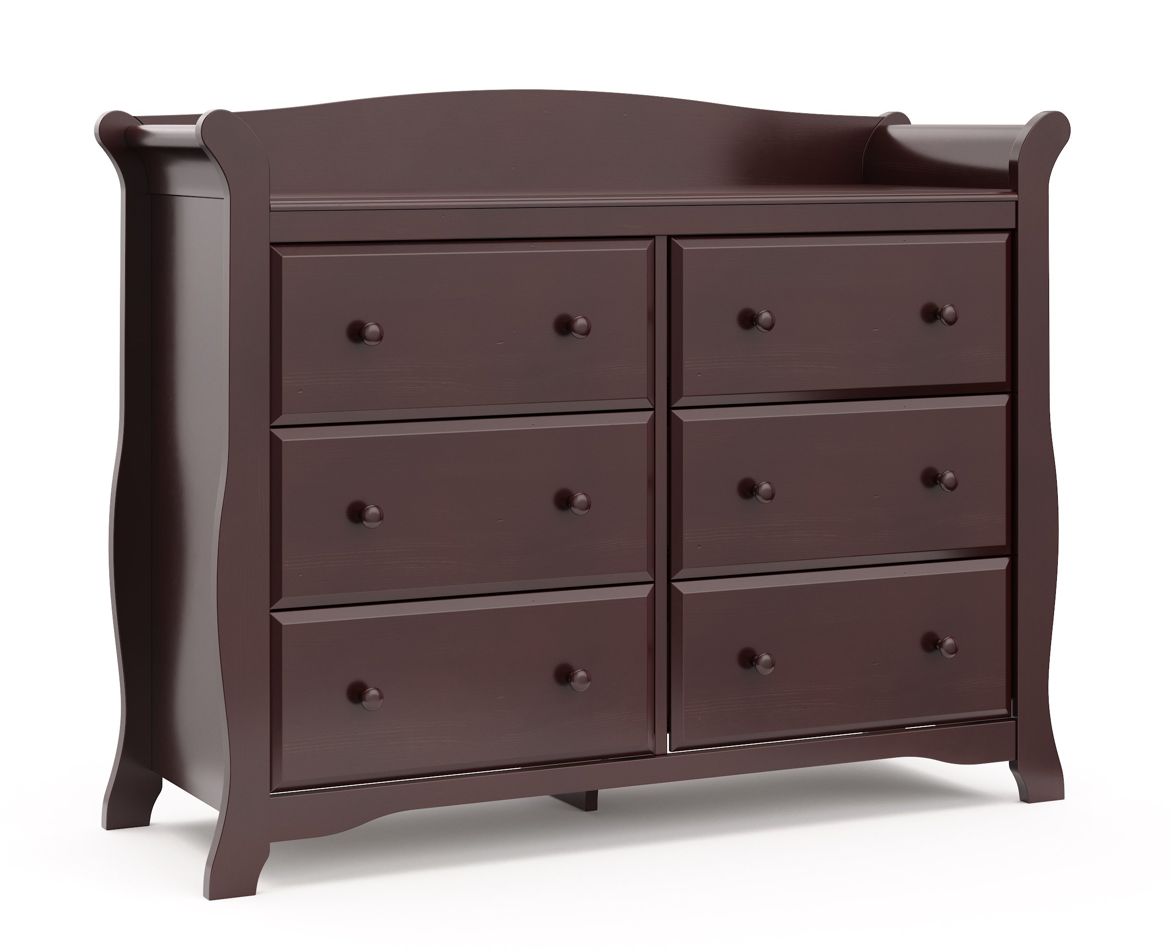 Storkcraft Avalon 6 Drawer Universal Dresser, Espresso