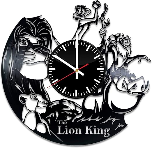 Amazon Com The Lion King Vinyl Clock The Lion King Vinyl
