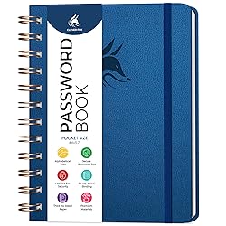 Clever Fox Password Book Spiral – Mini Internet