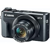Canon PowerShot Digital Camera [G7 X Mark II] with Wi-Fi &amp; NFC, LCD Screen, and 1-inch Sensor - Black, 100-1066C001