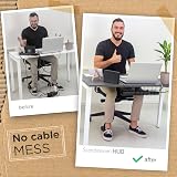 Scandinavian Hub Cable Tidy Set 2 Under Desk Wire Organiser Tray Max Airflow view 3