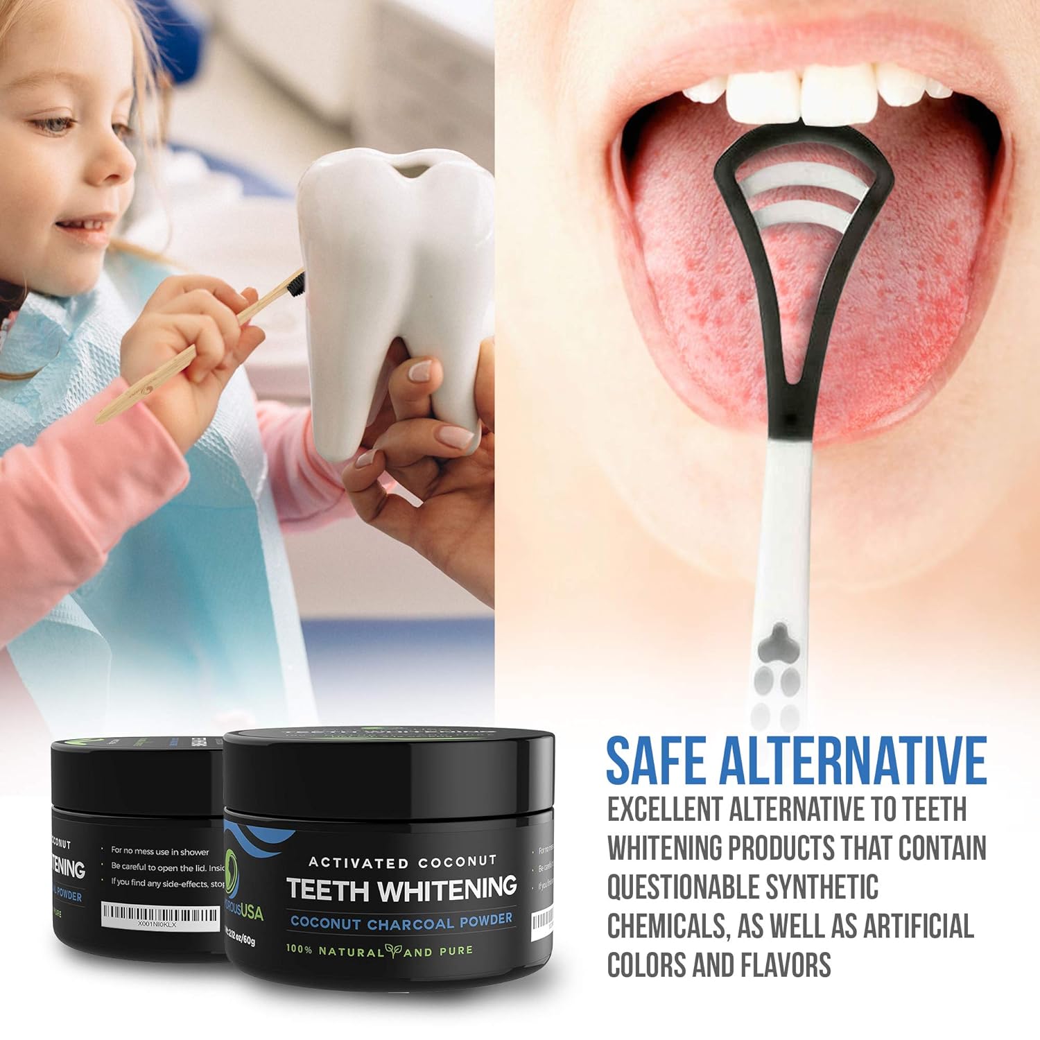 Amazon Com Activated Charcoal Teeth Whitening Powder Free