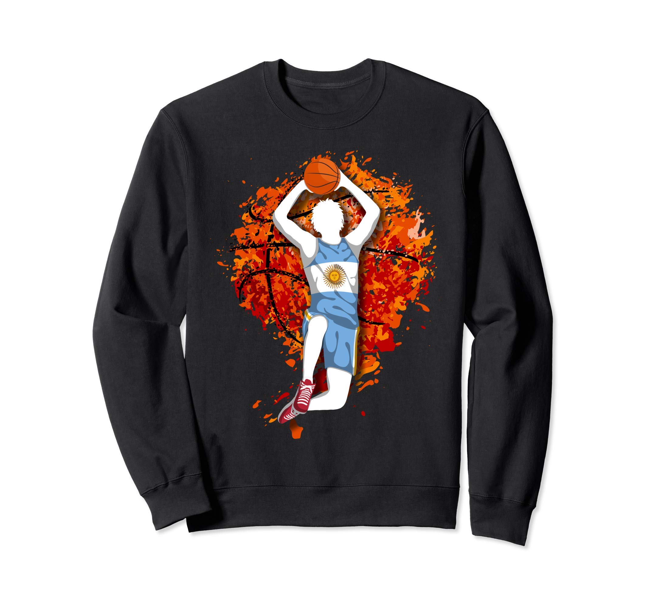 Argentina Basketball Argentinian National Flag Slam Dunk Sweatshirt