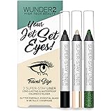 WUNDER2 JET SET EYES – Mini Super-Stay Waterproof Eyeliners In 3 Colors (Pack Of 3)