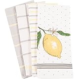 Pantry Lemon Kitchen Dish Towel Set of 4, 100-Percent Cotton, 18 x 28-inch