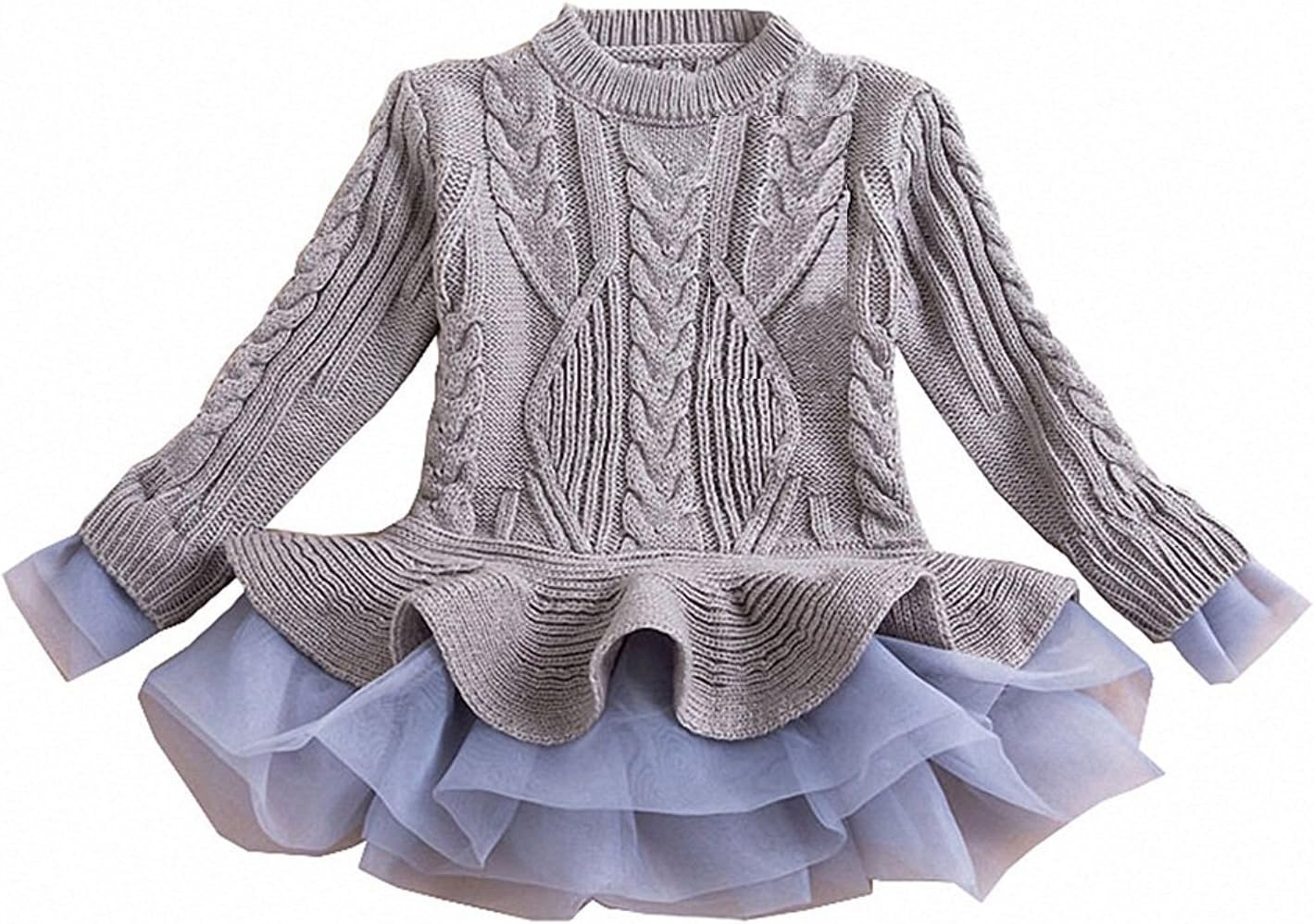 WEONEDREAM Girl Winter Long Sweater Dress