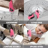 Hi-Spec 27 Pc Pink 3.6V Cordless Screwdriver Set with 23 Bits view 5