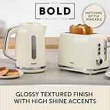 Breville Bold 2 Slice Toaster High Lift Wide Slots Cream Silver Chrome VTR003 view 6