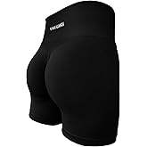 ViKiUiKi Women's Seamless Tummy Control High Waisted Biker Shorts Yoga Gym Workout Spandex Butt Lifting Shorts for Women