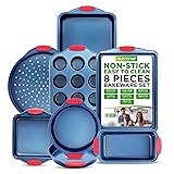 NutriChef 8-Piece Nonstick Baking Pan Set - Premium