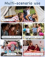 KingCamp Kids Sleeping Bag Flannel Liner 4 Season Lightweight 170x70cm view 9