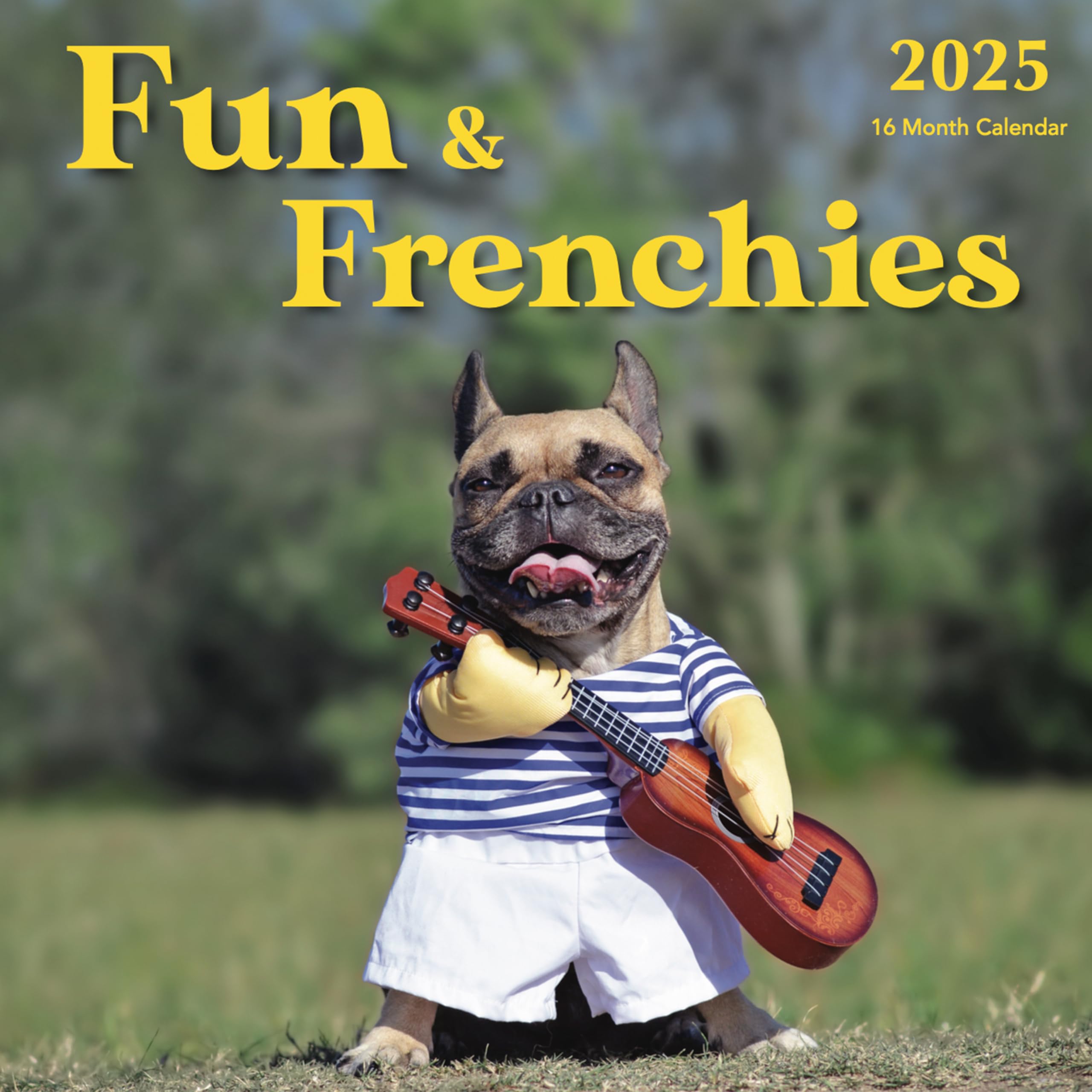 Photo 1 of 2025 Fun Frenchies Hangable Wall Calendar Cute Funny French Bull Dog Photo Gifts Puppy Dogs Bulldog Large Months Santa Gift for Her Kids Boys Girls (2025 Fun Frenchies)