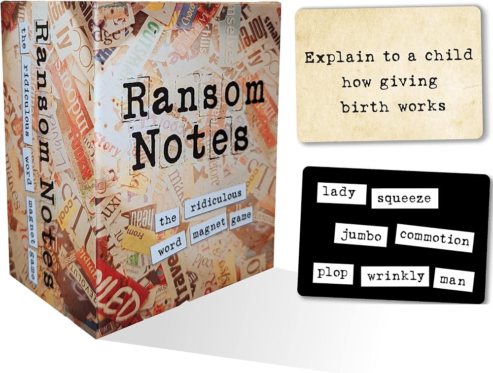 Ransom Notes The Ridiculous Word Magnet Party Game Brand New 3-6 Players