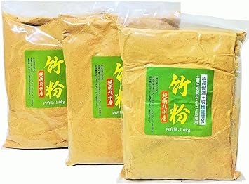 Amazon 竹パウダー 竹粉 １ｋｇ ３個セット 家庭菜園の土づくりに乳酸発酵竹パウダー 肥料 土壌改良剤