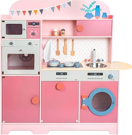11465 Cocina infantil, Sueño de niña, small foot, de madera, cocina multifuncional, juego de rol , color/modelo surtido: Amazon.es: Juguetes y juegos