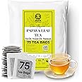 Akshit 75 Papaya Leaf Tea Bags, Pure Papaya Leaf Tea From All Natural Papaya Leaves, Herbal Tea, No Gluten, Vegan, Caffeine Free, Non-GMO.