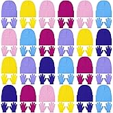Funtery 48Pcs Kids Winter Beanie and Gloves Set Bulk Pack Knit Hat Unisex Magic Gloves Pack Winter Gift for Boy Girl Donation