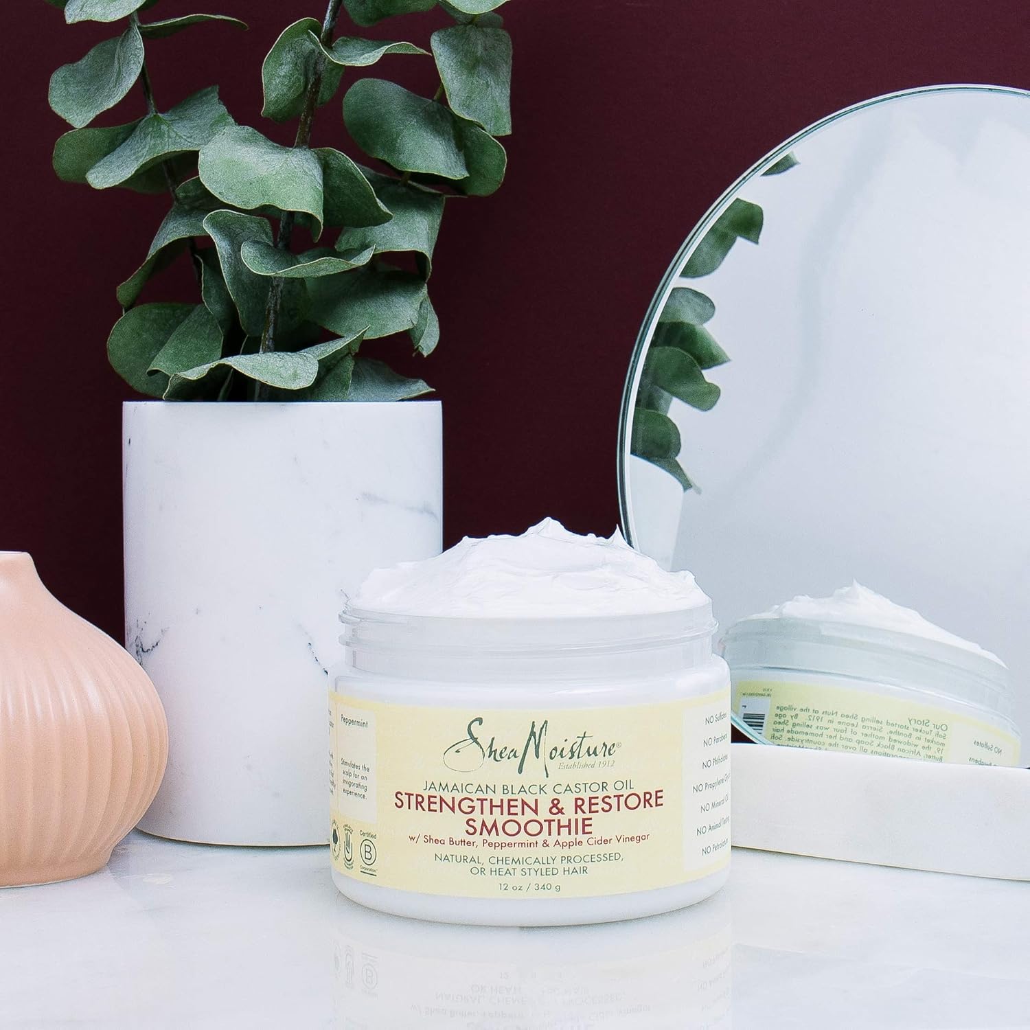 Shea Moisture Jamaican Black Castor Oil Smoothie, 12 Ounce : Beauty