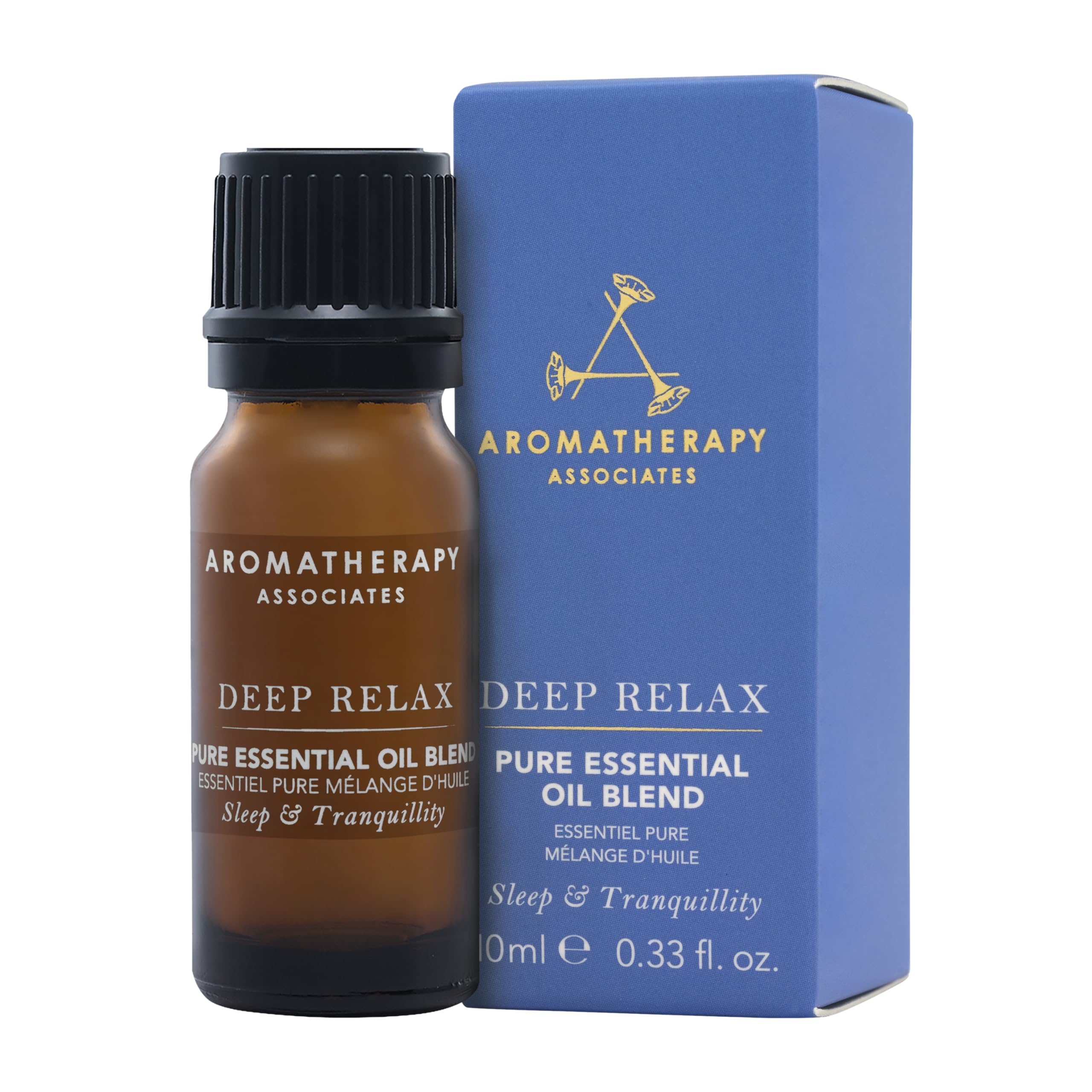 Aromatherapy Associates Deep Relax Pure Essential Oil - Made with Essential Oils of Restful Vetivert, Soothing Chamomile & Comforting Sandalwood - Aromatic Oils for Mind & Body, 10 ml
