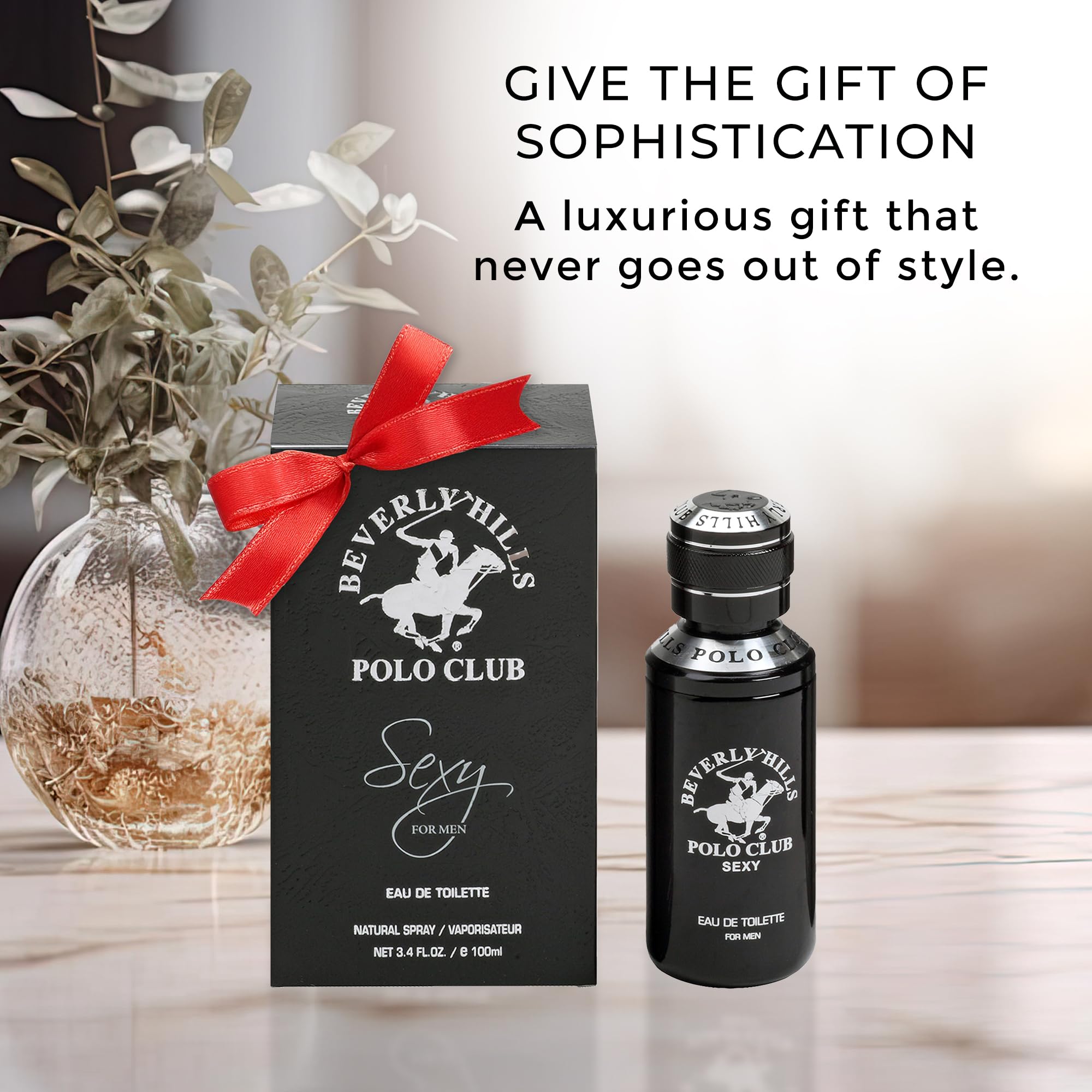 Beverly Hills Polo Club SEXY - Oriental, Woody Cologne for Men - Timeless, Fresh & Masculine Fragrance Scent - Eau De Toilette Spray 3.40fl.oz / 100ml