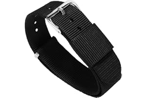 BARTON WATCH BANDS - Ballistic Nylon NATO® Style Straps - Choice of Color, Length & Width (18mm, 20mm, 22mm or 24mm)