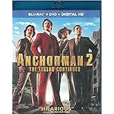 Anchorman 2: The Legend Continues (Blu-ray + DVD + Digital HD)
