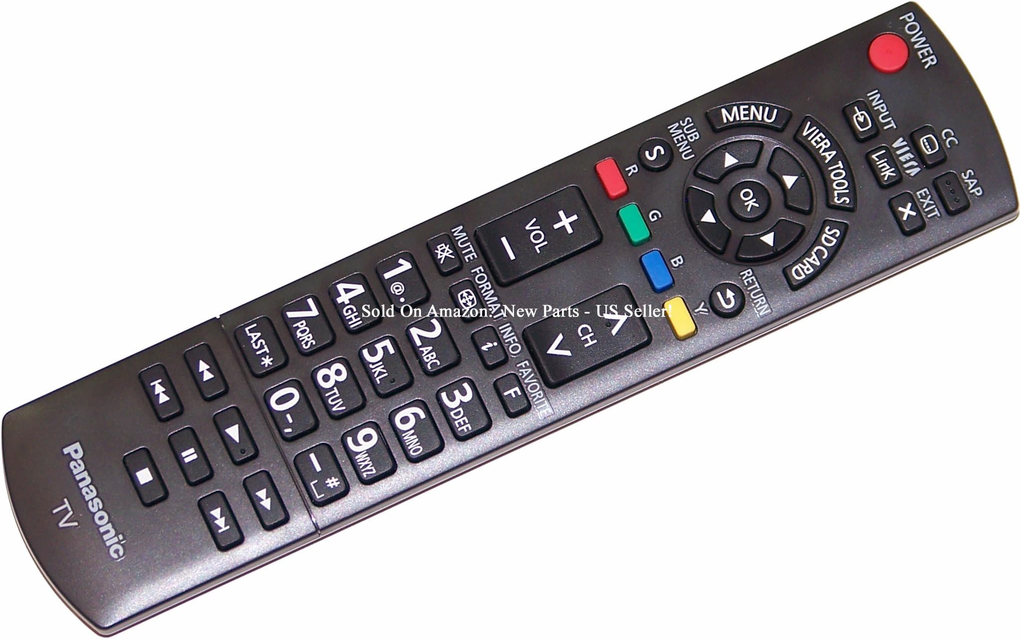 Panasonic Remote Control for TC-50PX34, TC-P42S30, TC-P42X3, TC-P46S30, TC-P46ST30, TC-P46X3, TC-P50S30, TC-P50X3, TC-P60S30