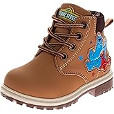 Sesame Street Boots Ankle High Workboot Walking Winter Hiking Climbing Snow Boots for Kid Size 7-10 Toddler 11-12 Little Kid