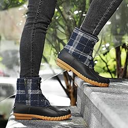 STQ Womens Duck Boots Cold Weather Quilted Snow