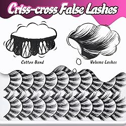 Veleasha Lashes Fluffy Wispy Faux Mink Eyelashes