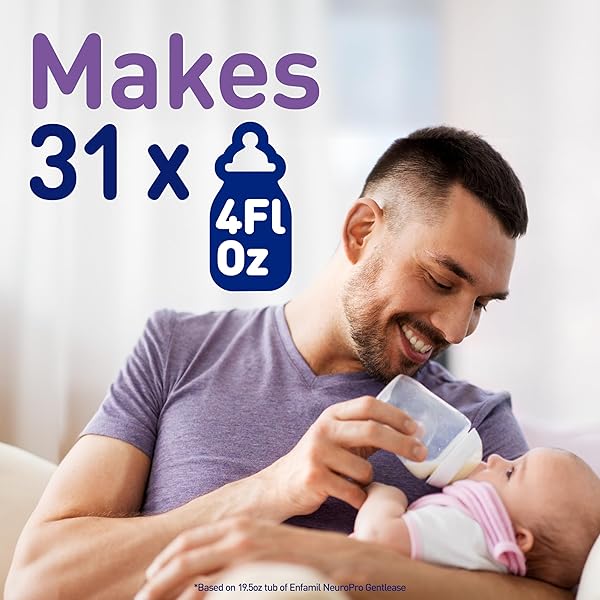 ENFAMIL NEUROPRO GENTLEASE FOR EASING FUSSINESS, CRYING, GAS, SPIT-UP IN 24 HRS, SMALLER PROTEINS FOR EASY DIGESTION, BRAIN SUPPORTING DHA, PREBIOTIC BLEND, HUMO6*, BABY FORMULA, 27.4 OZ CAN