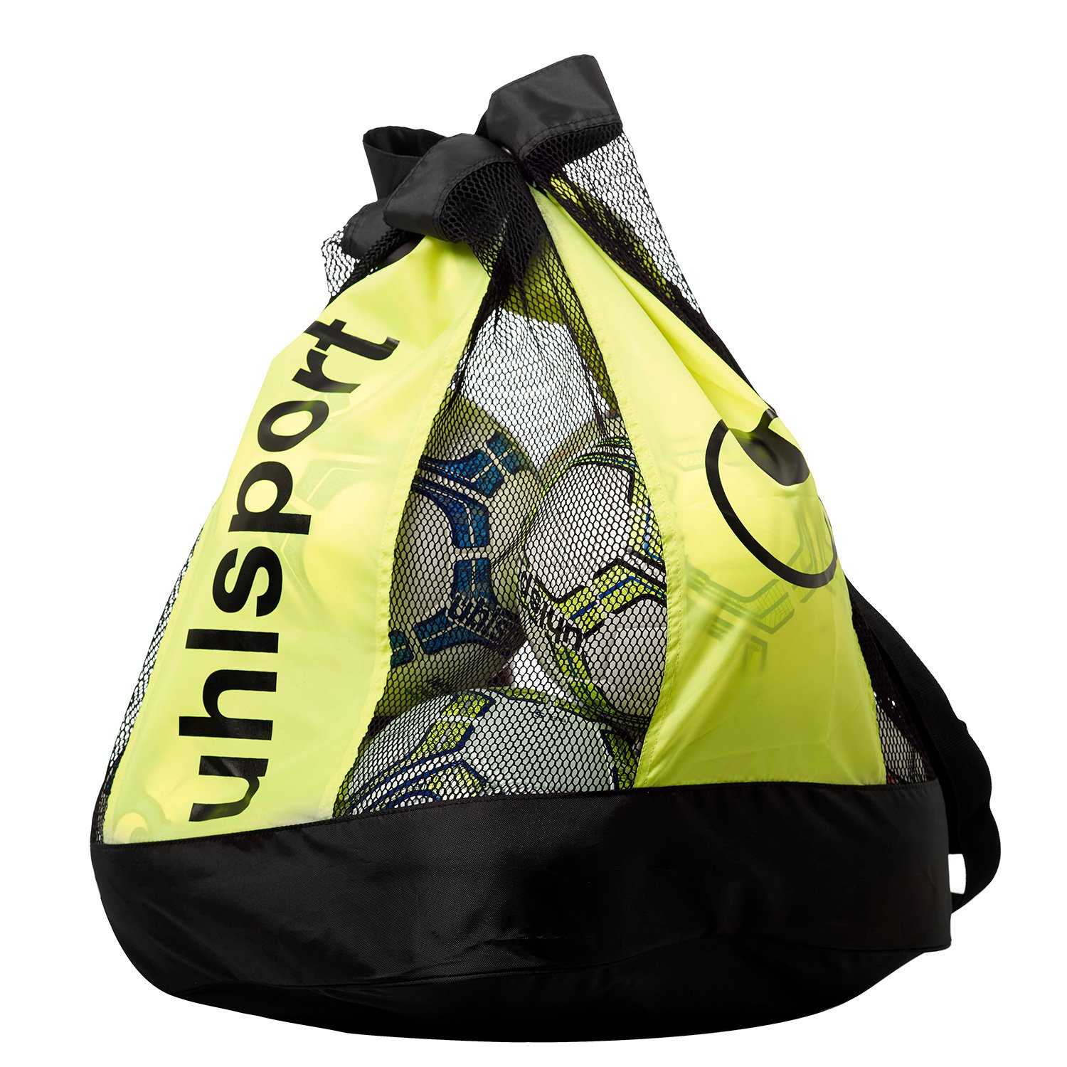 Uhlsport Unisex Adult 100426302 Ball Bag - Black/Fluo Yellow, No Size