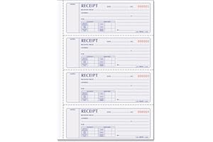 Rediform 8L806 Money Receipt Book 2 3/4 x 7 Carbonless Duplicate 200 Sets/Book