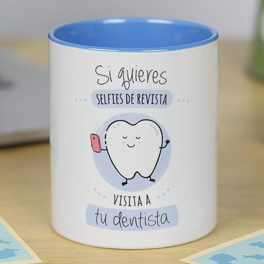 La Mente Es Maravillosa Taza Frase Y Dibujo Divertido Si Quieres Selfies De Revista Visita A Tu Dentista Regalo Dentista Amazon Es Hogar