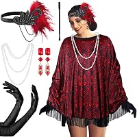 long sleeve flapper dress amazon Amazon.com: LELOVEFU Women's 1920s Lace Neck Long Sleeve Great Gatsby Dress  Sequin Art Deco Flapper Dress w/ 20s Accessories Set (Small, Style Sequin  Black Gold) : Clothing, Shoes & Jewelry