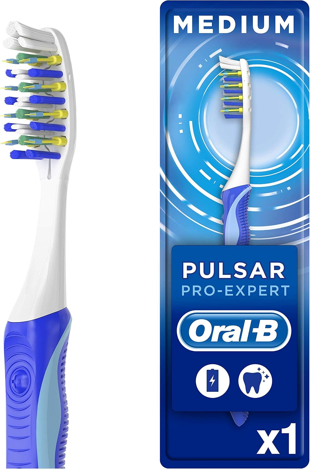 Pulsar 35 Medium Toothbrush, Orange - Image 3