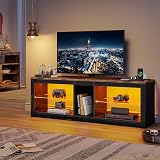 Bestier 140cm TV Stand for 65 Inch TVs with RGB LED Lights & USB Ports view 6