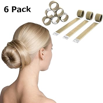 Amazon Com Magic Hair Bun Maker 6 Pack Extra Strength Donut