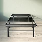 Zinus Rumi 14in Twin Metal Bed Frame, Quick Assembly SmartBase® Mattress Foundation, Heavy Duty Sturdy Steel with No Box Spring Needed, Eco-Friendly Packaging, Black