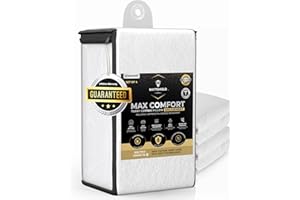 MATTSHIELD ORIGINAL 4 Pack - MATTSHIELD Bed Bug-Proof Pillow Protectors with Micro Zipper Standard Size - 100% Cotton Terry Surface, Waterproof, Hypoallergenic Bed Bug-Proof Zippered Pillow Cases