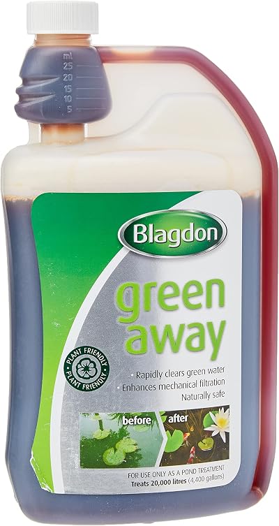 Blagdon Green Away Pond Water Treatment 1 Litre Treats 20,000 L