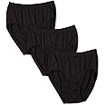 Bali Women's 3-Pack Solid Microfiber Full Brief Panty