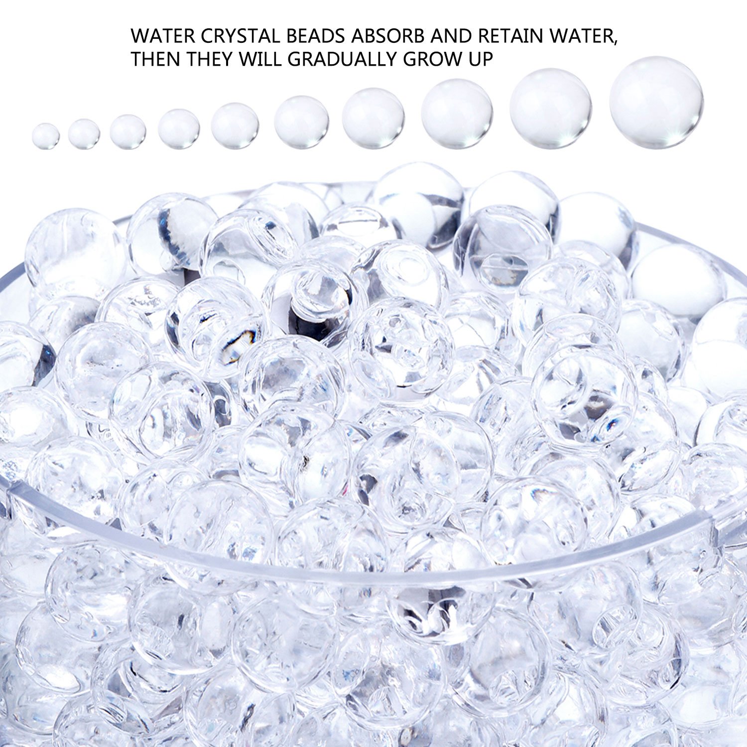 Wedding And Home Decoration 8000pcs Oeekoi Clear Gel Soil Water