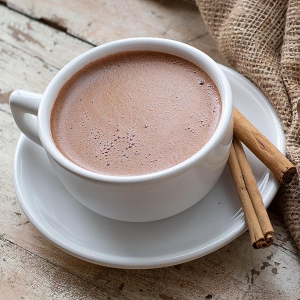 MEXICAN HOT CHOCOLATE, 32 OUNCE (2LB), AUTHENTIC MEXICAN STYLE HOT CHOCOLATE MIX WITH ORGANIC CACAO BEANS AND CINNAMON BY LA MONARCA BAKERY