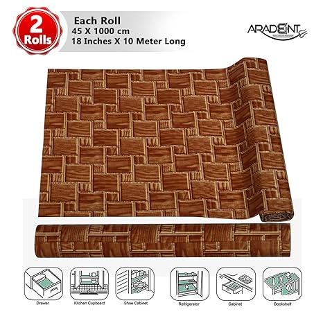 Buy Aradent 2 Pc Washable Pvc Shelf Roll For Kitchen Shelves